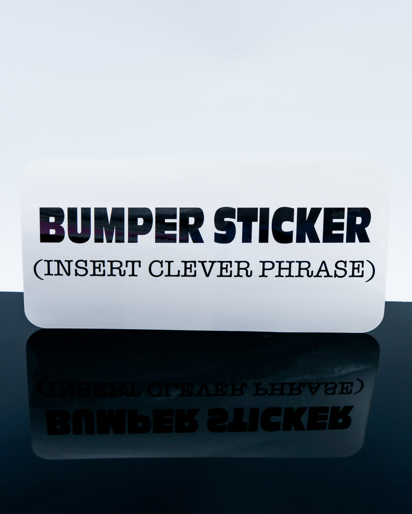 bumper sticker bumper sticker by electric cat