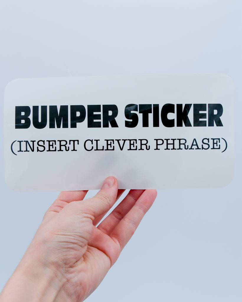 bumper sticker bumper sticker by electric cat