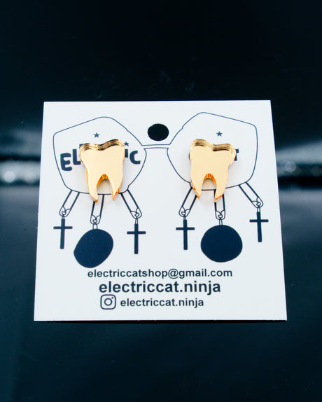 gold tooth studs by electric cat