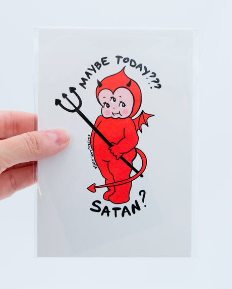 maybe today satan small print by electric cat