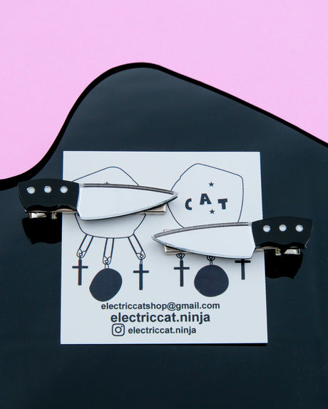 knife hair clips by electric cat