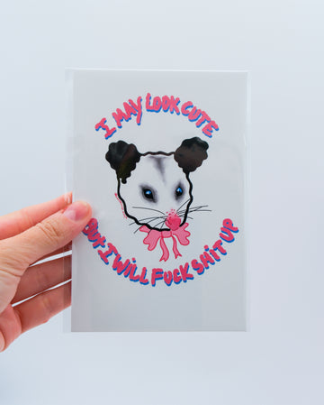 possum small print by electric cat