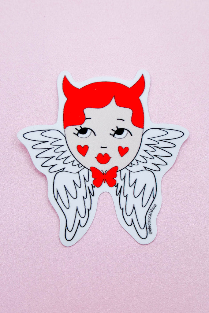Angel Devil Sticker by electric cat