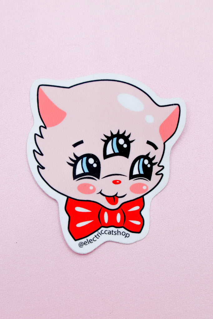 kitschy kitten sticker by electric cat
