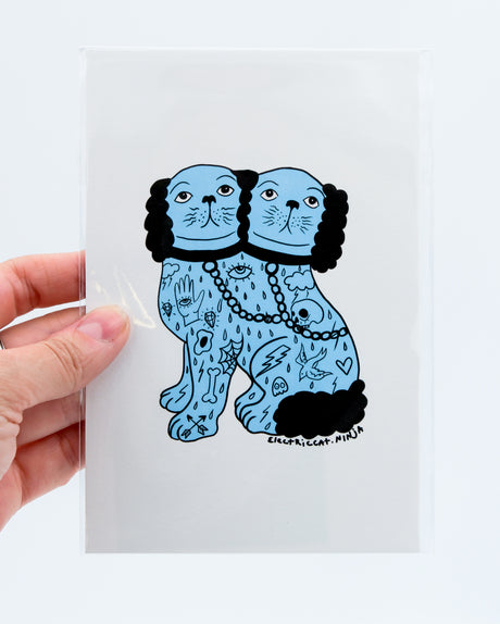 Staffordshire dog small print by electric cat