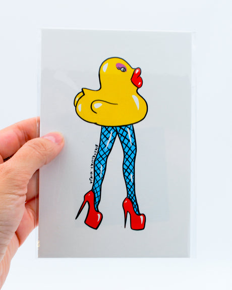 sassy rubber duck small print by electric cat