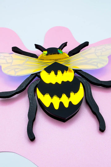 bee art by electric cat