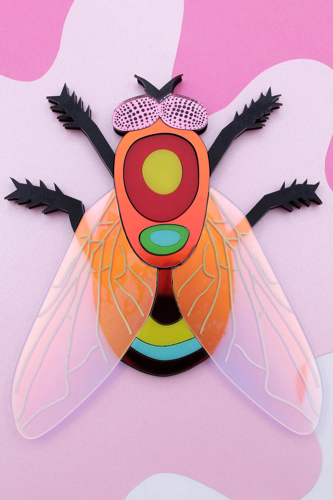 Fly wall art by electric cat